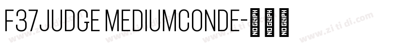 F37Judge MediumConde字体转换